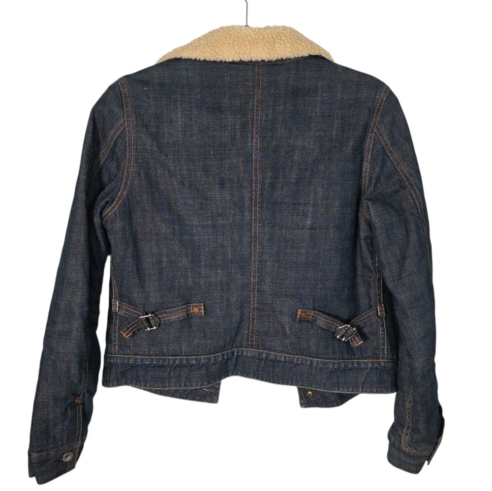 G-Star Raw Denim Sherpa Lined Jacket Women’s Size S - Picture 6 of 7